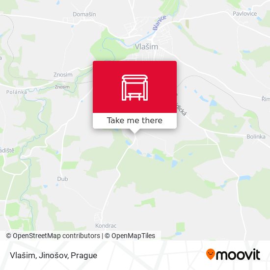Vlašim, Jinošov map