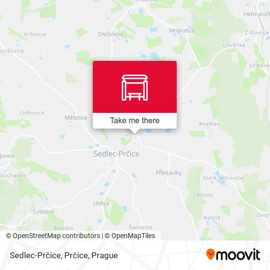 Карта Sedlec-Prčice, Prčice