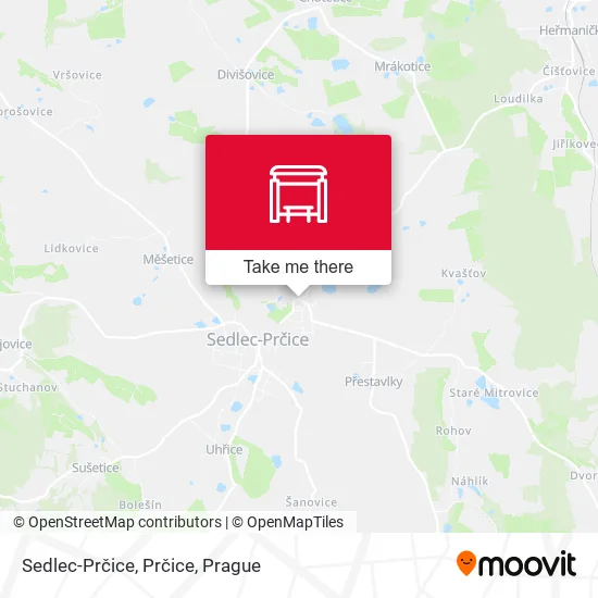 Карта Sedlec-Prčice, Prčice