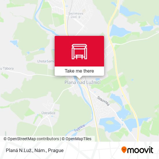 Planá N.Luž., Nám. map