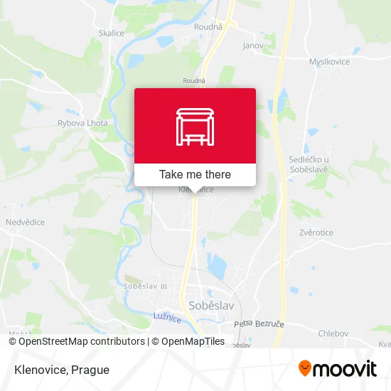 Карта Klenovice