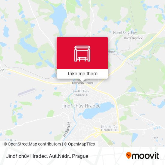 Jindřichův Hradec, Aut.Nádr. map