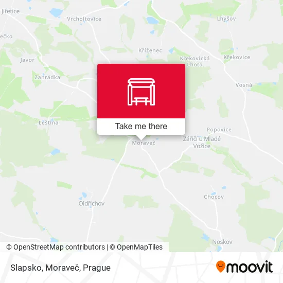 Карта Slapsko, Moraveč
