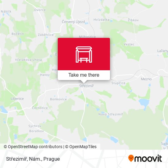 Střezimíř, Nám. map