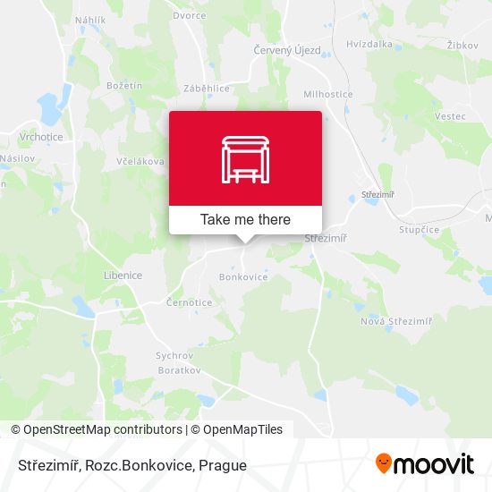Střezimíř, Rozc.Bonkovice map
