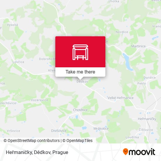 Heřmaničky, Dědkov map