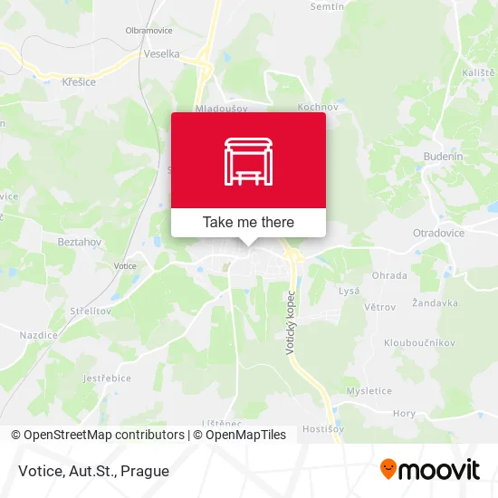 Карта Votice, Aut.St.
