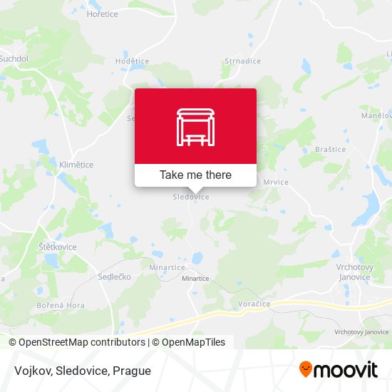 Карта Vojkov, Sledovice