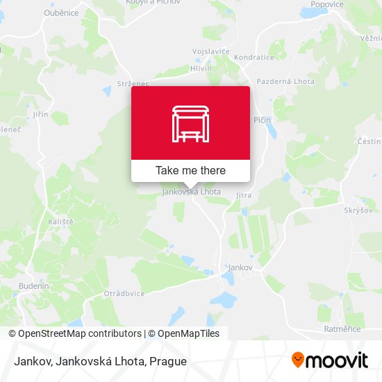Jankov, Jankovská Lhota map