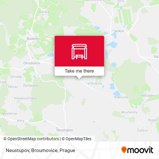 Карта Neustupov, Broumovice