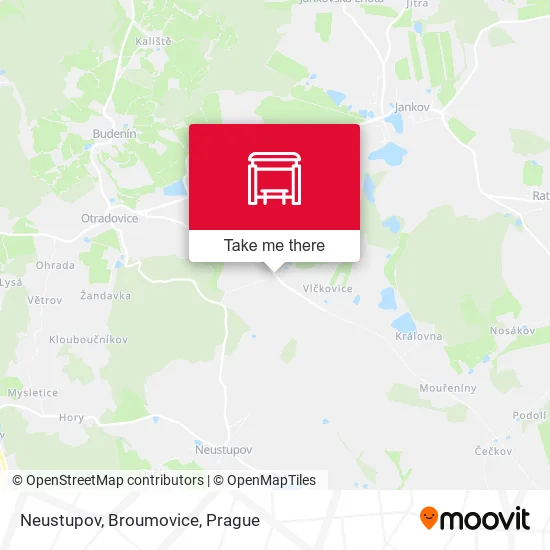 Карта Neustupov, Broumovice