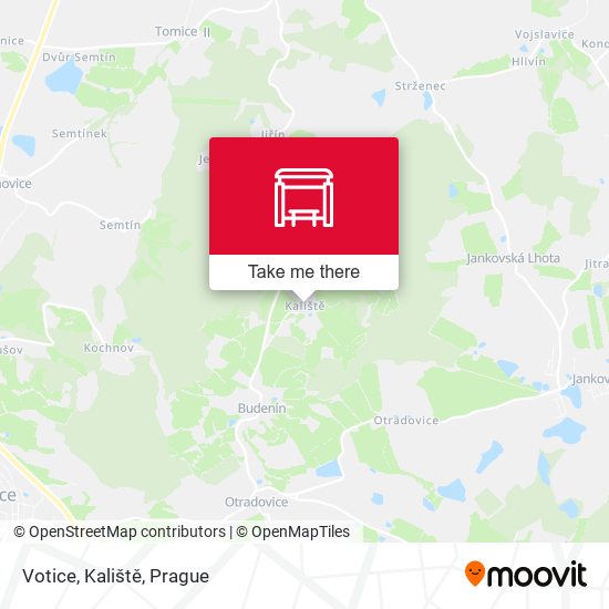 Votice, Kaliště map