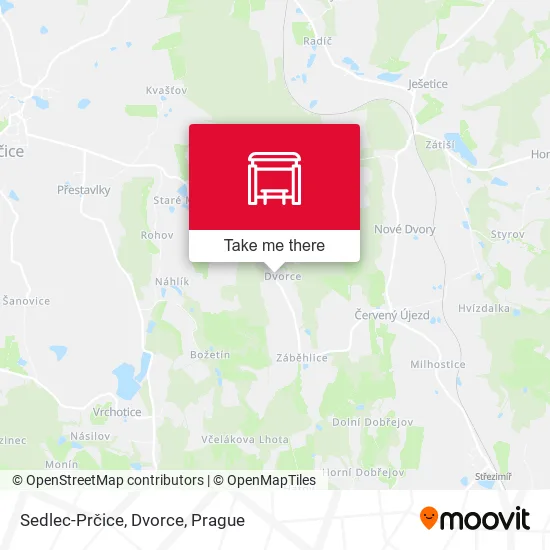 Карта Sedlec-Prčice, Dvorce