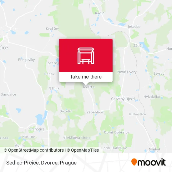 Карта Sedlec-Prčice, Dvorce