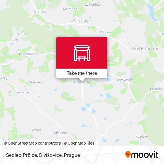 Sedlec-Prčice, Divišovice map