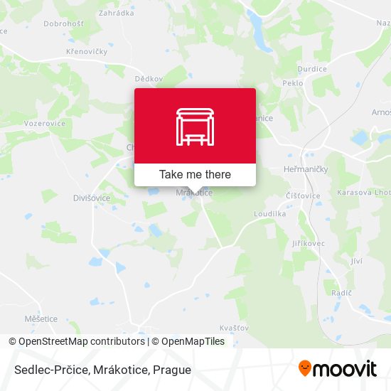Sedlec-Prčice, Mrákotice map