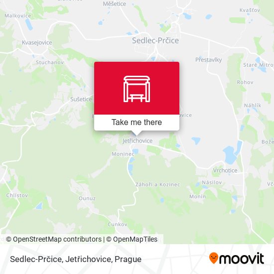 Sedlec-Prčice, Jetřichovice map