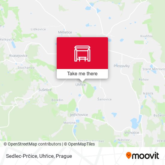 Sedlec-Prčice, Uhřice map