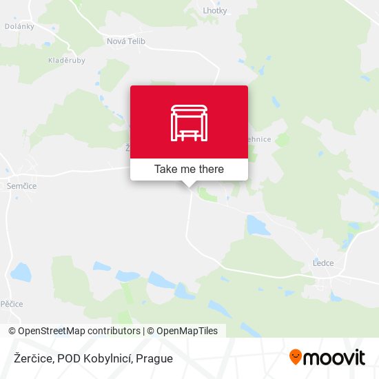 Žerčice, POD Kobylnicí map