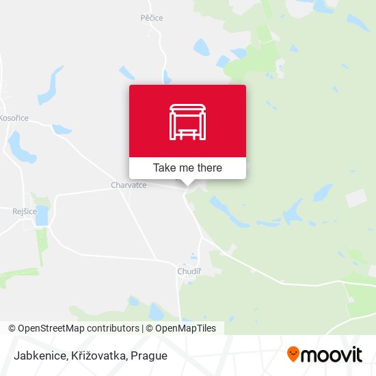 Jabkenice, Křižovatka map