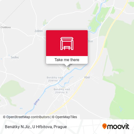 Benátky N.Jiz., U Hřbitova map