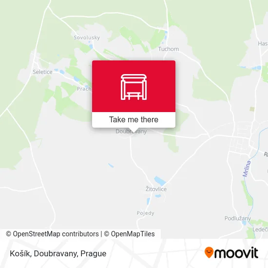 Карта Košík, Doubravany