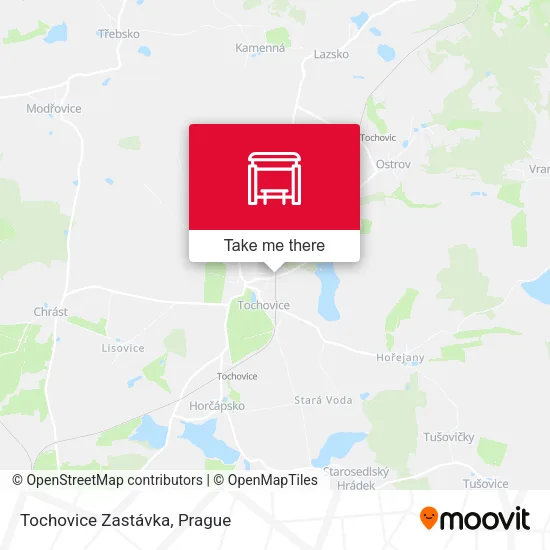Tochovice Zastávka map
