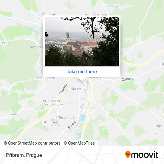 Карта Příbram