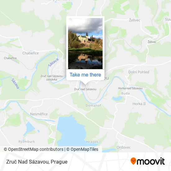 Карта Zruč Nad Sázavou