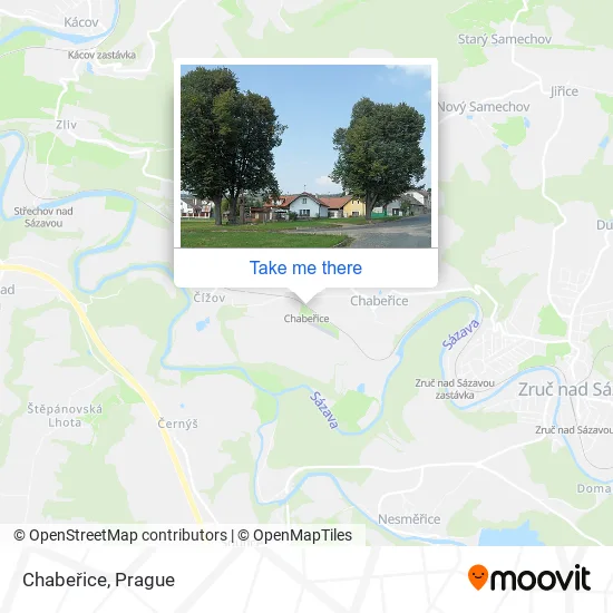 Карта Chabeřice