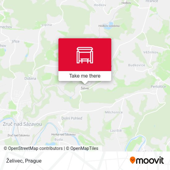 Карта Želivec