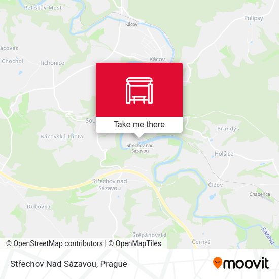 Střechov Nad Sázavou map