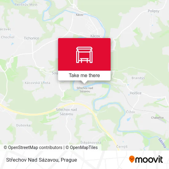 Карта Střechov Nad Sázavou