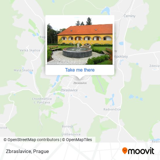 Zbraslavice map