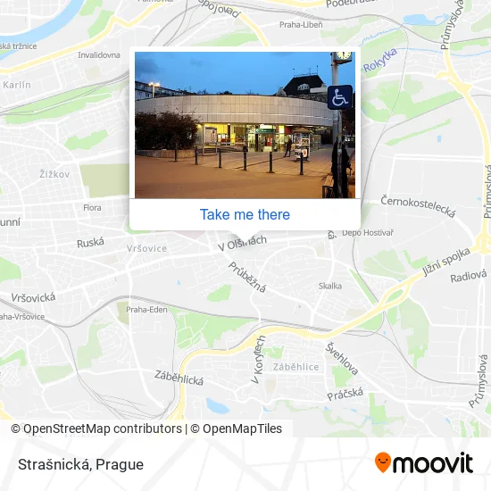 Карта Strašnická