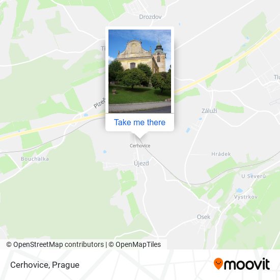 Карта Cerhovice