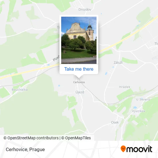Карта Cerhovice