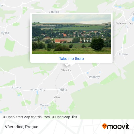 Карта Všeradice