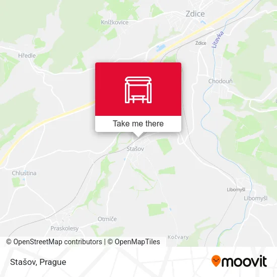 Карта Stašov