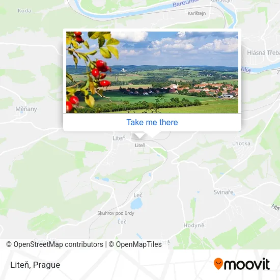Карта Liteň