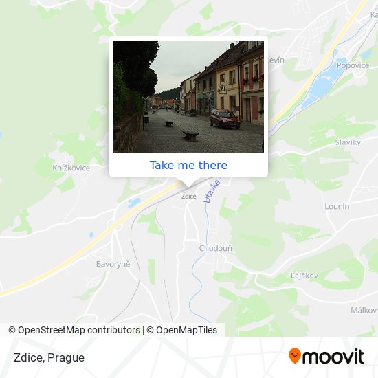 Карта Zdice