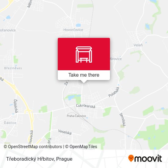 Třeboradický Hřbitov map