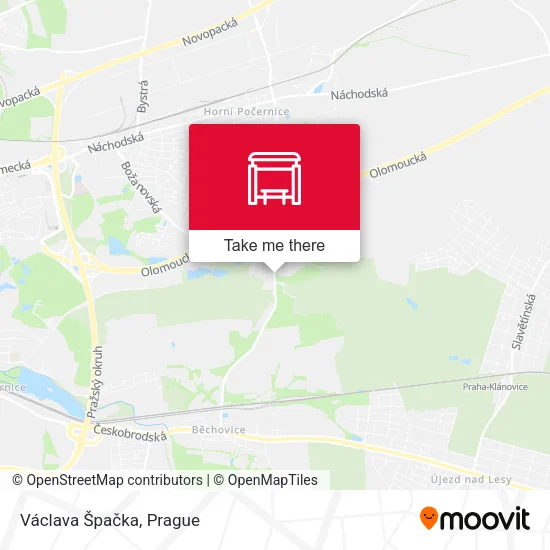 Václava Špačka map