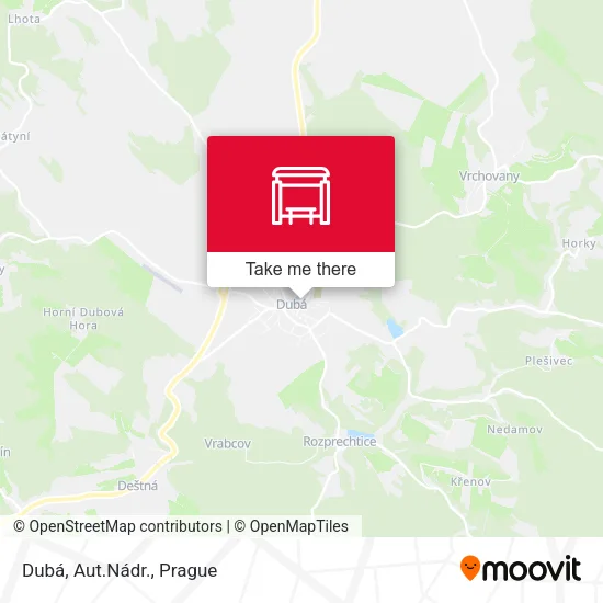 Карта Dubá, Aut.Nádr.