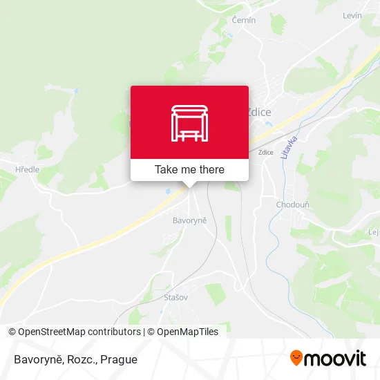 Карта Bavoryně, Rozc.