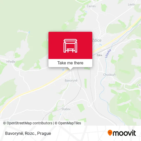 Карта Bavoryně, Rozc.