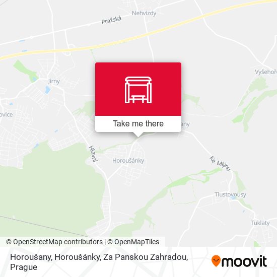 Horoušany, Horoušánky, Za Panskou Zahradou map