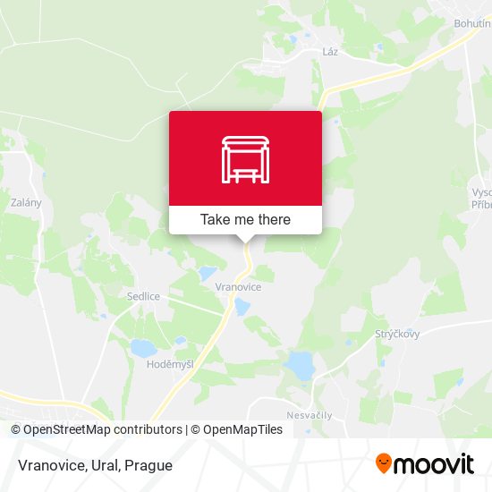 Карта Vranovice, Ural