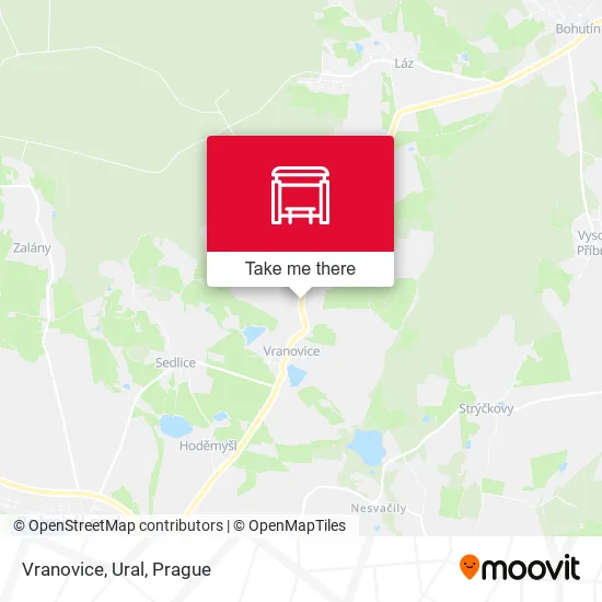 Карта Vranovice, Ural