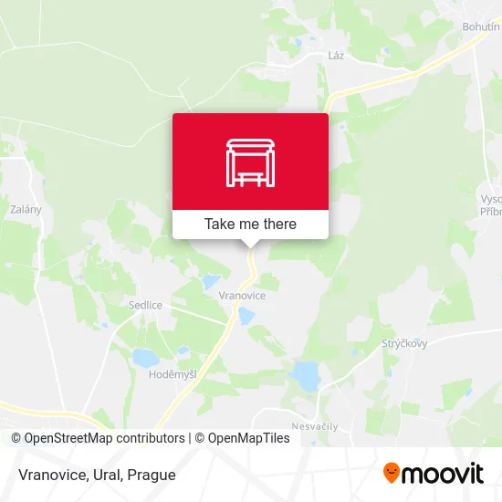 Карта Vranovice, Ural